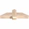 Ekena Millwork Eugene Smooth Timber Gable Bracket, Douglas Fir, 36"W x 12"H x 5 1/2"D x 5 1/2"F, 8/12 Pitch GBW036X12X0606EUG00SDF - alternate 2